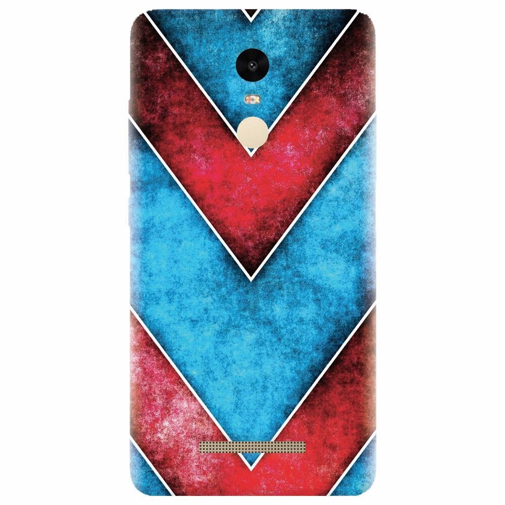 Husa silicon pentru Xiaomi Redmi Note 3, Blue And Red Abstract