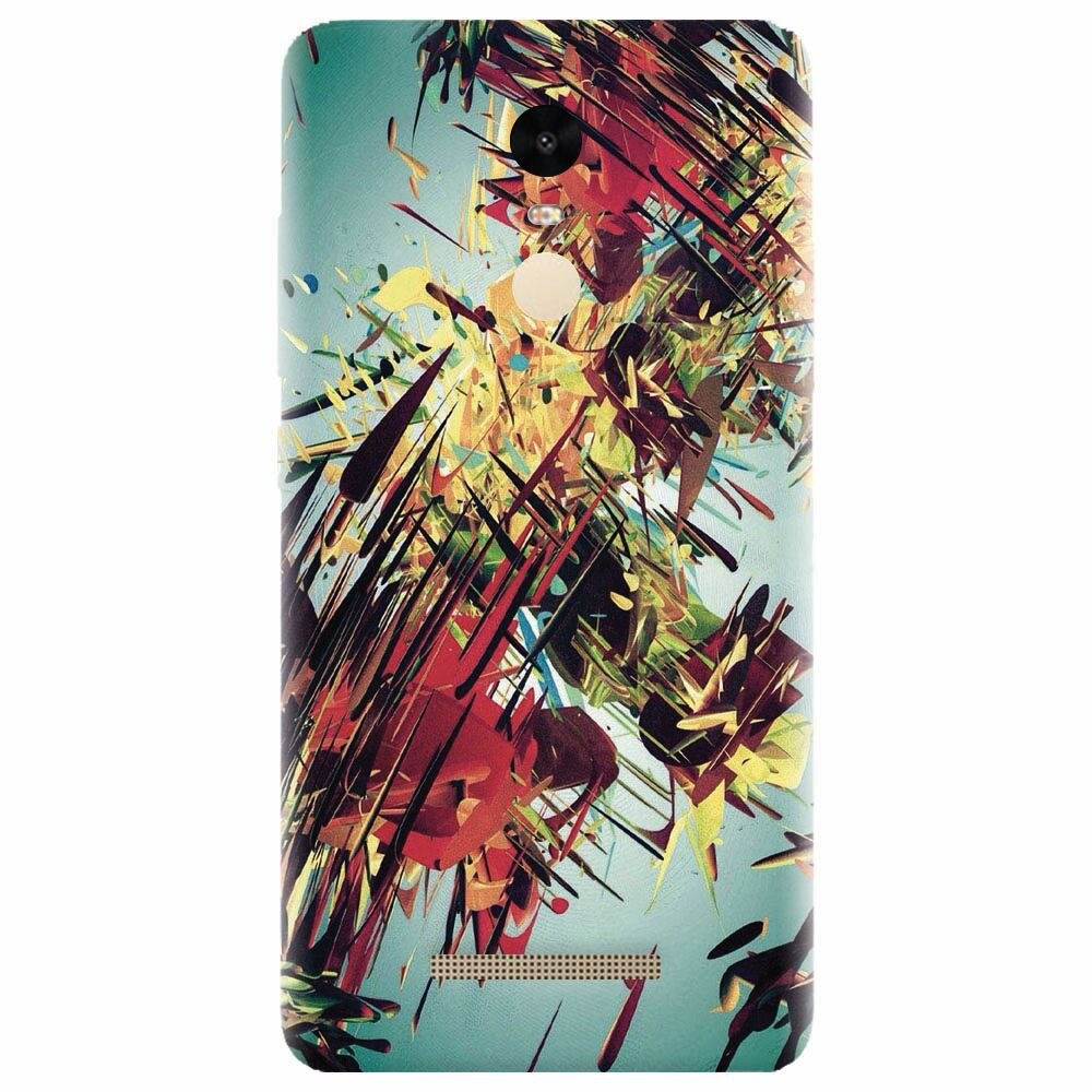 Husa silicon pentru Xiaomi Redmi Note 3, Complex Abstract Colorful 3D Drawing
