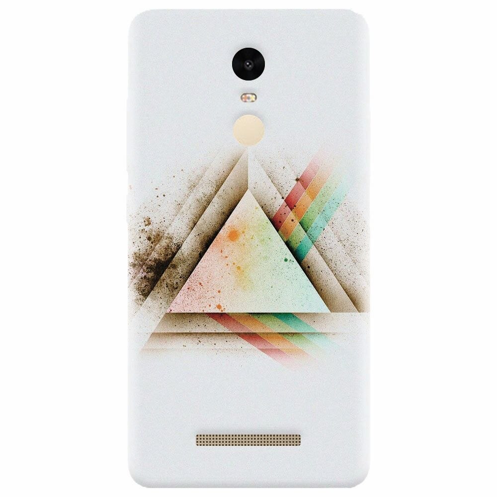 Husa silicon pentru Xiaomi Redmi Note 3, Abstract Grunge Light Triangle