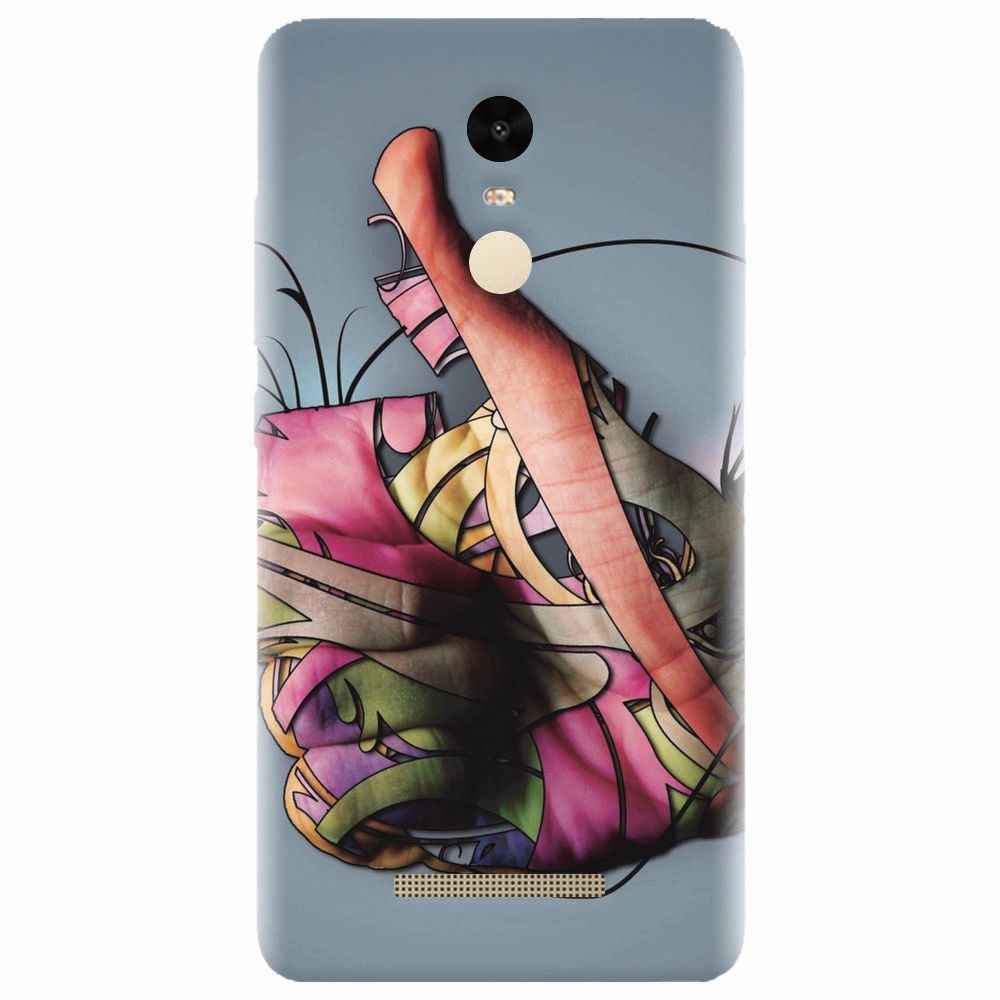 Husa silicon pentru Xiaomi Redmi Note 3, Beautiful Hand Art