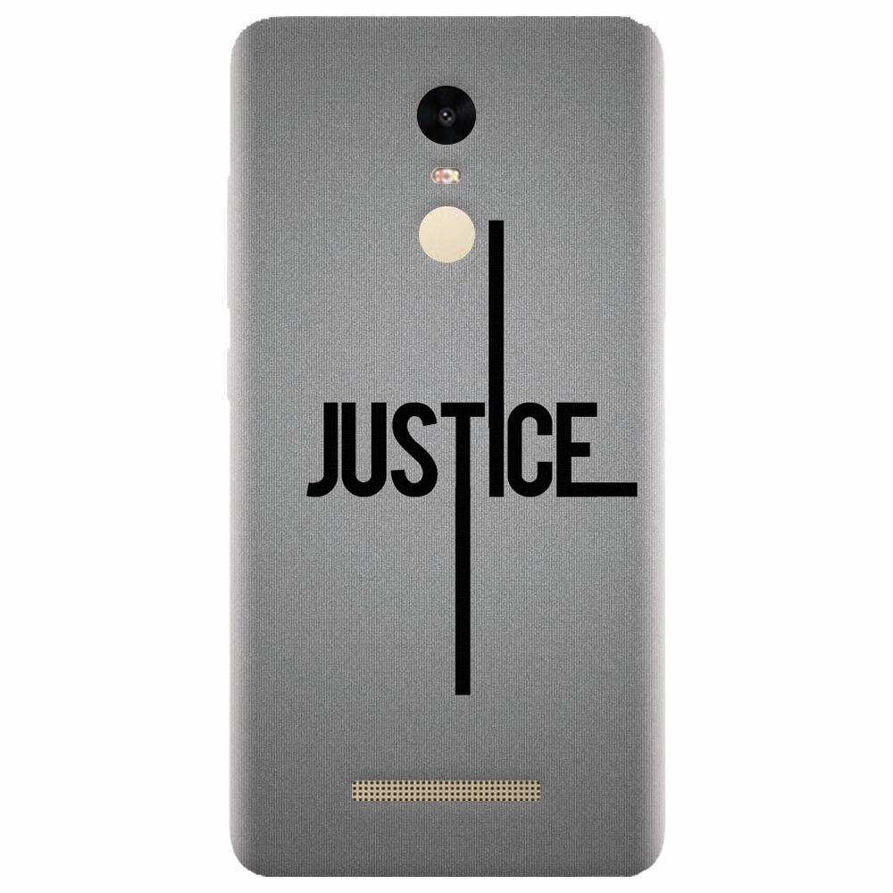 Husa silicon pentru Xiaomi Redmi Note 3, Amir Justice Minimalistic Nubheebuccus Text