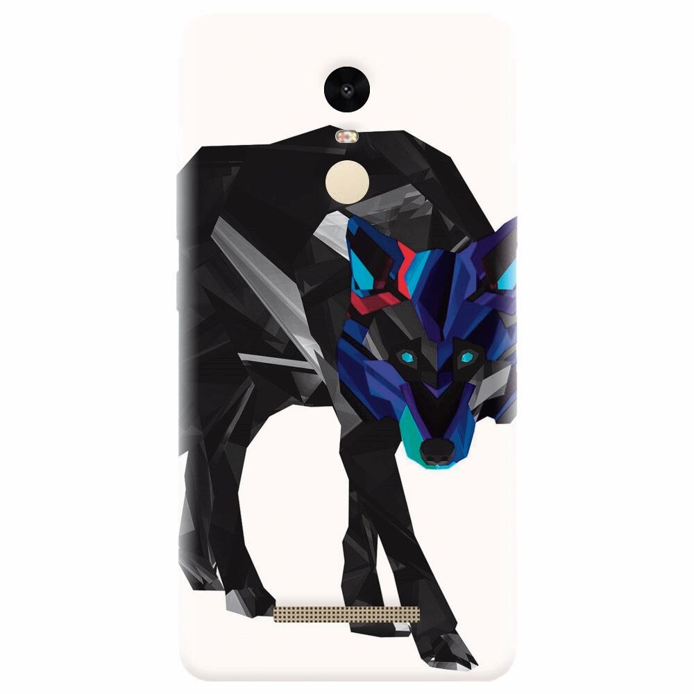 Husa silicon pentru Xiaomi Redmi Note 3, Abstract Wolf
