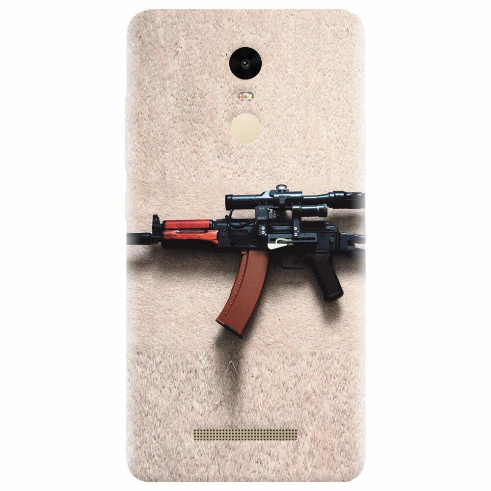 Husa silicon pentru Xiaomi Redmi Note 3, AK Kalashnikov Gun Of Military