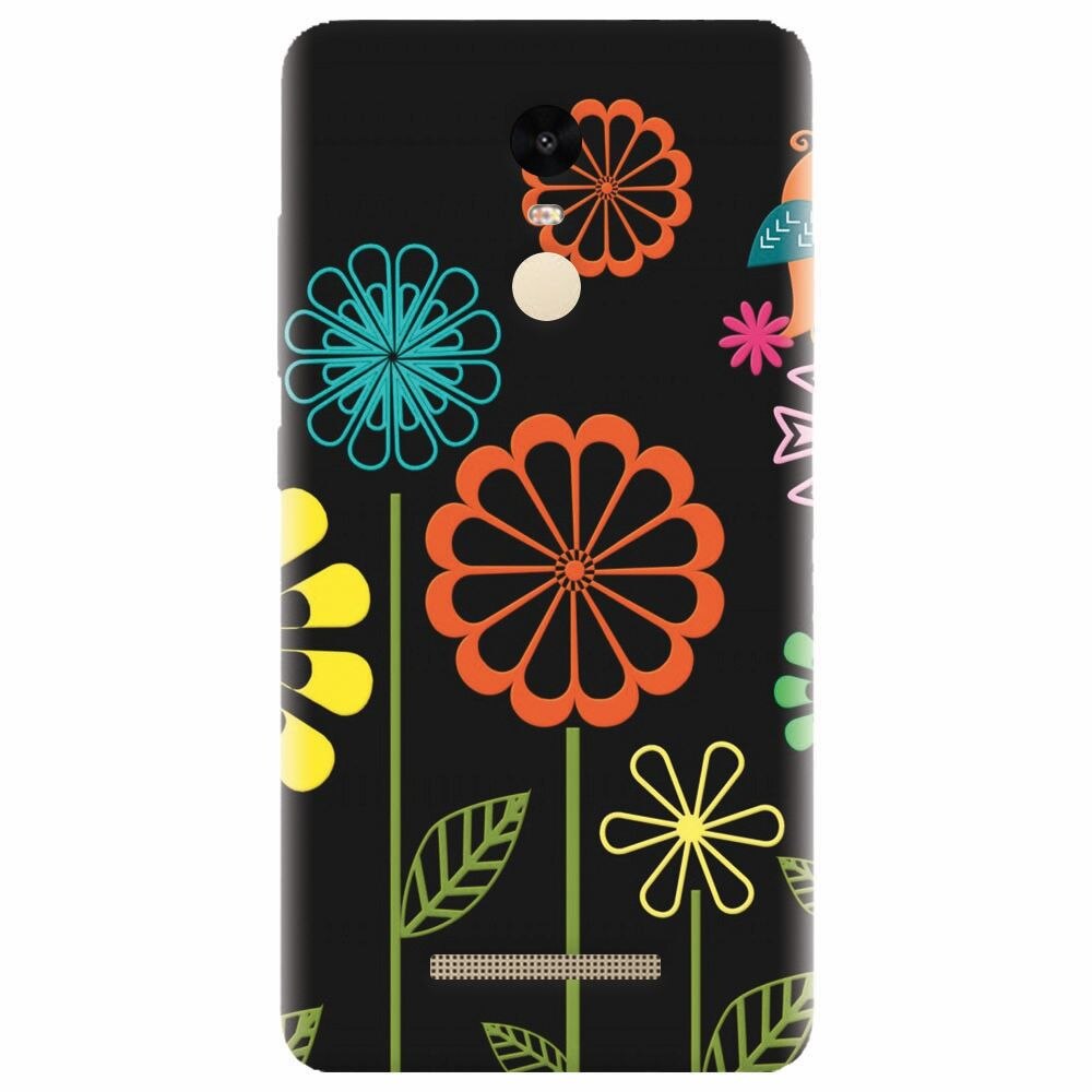 Husa silicon pentru Xiaomi Redmi Note 3, Colorful Spring Birds Flowers Vectors