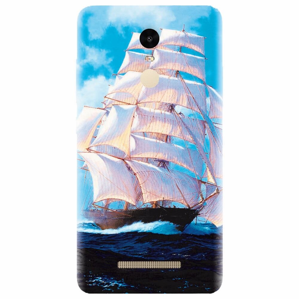 Husa silicon pentru Xiaomi Redmi Note 3, Attractive Art Of Ships