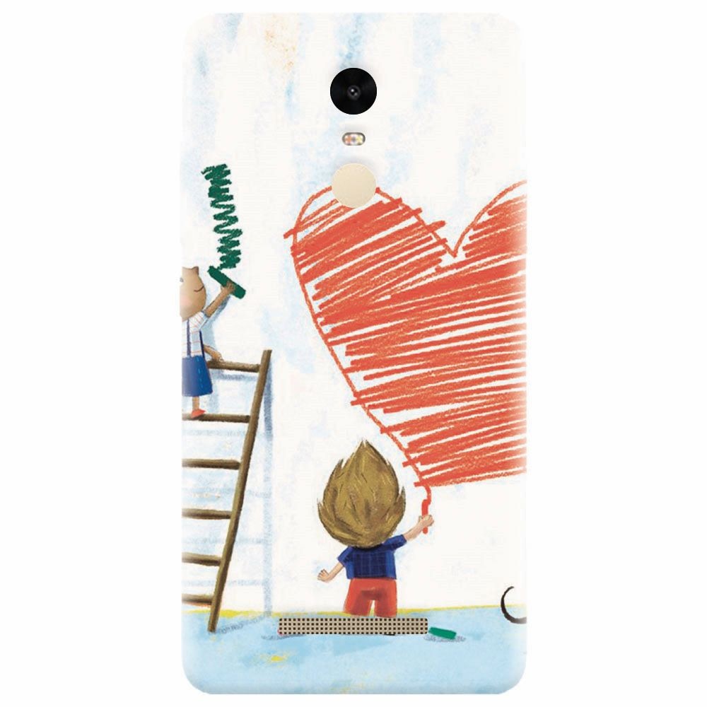 Husa silicon pentru Xiaomi Redmi Note 3, I Love You Creatures