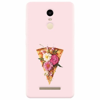 Husa silicon pentru Xiaomi Redmi Note 3, Flower Pizza Husa silicon pentru Xiaomi Redmi Note 3, Flower Pizza