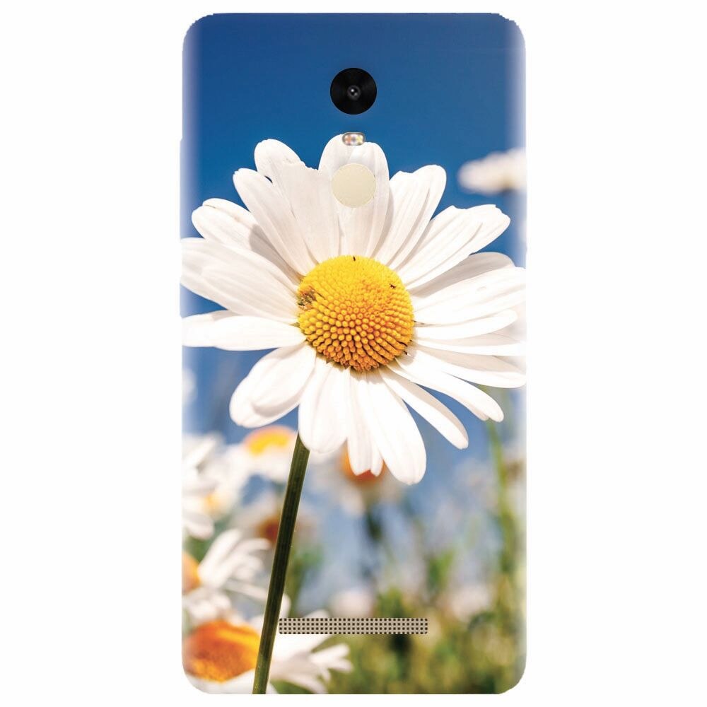 Husa silicon pentru Xiaomi Redmi Note 3, Daisies Field Flowers
