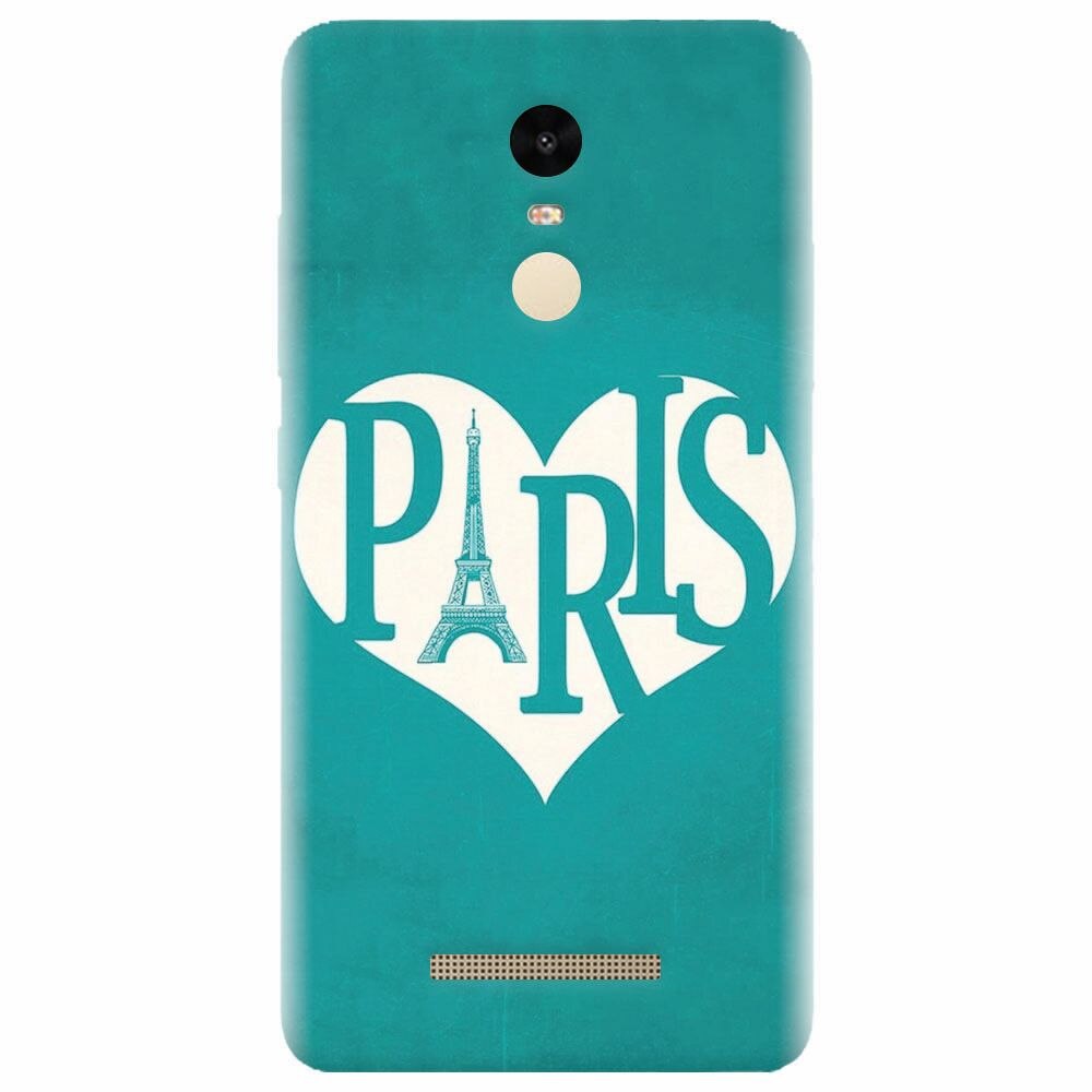 Husa silicon pentru Xiaomi Redmi Note 3, I Love Paris