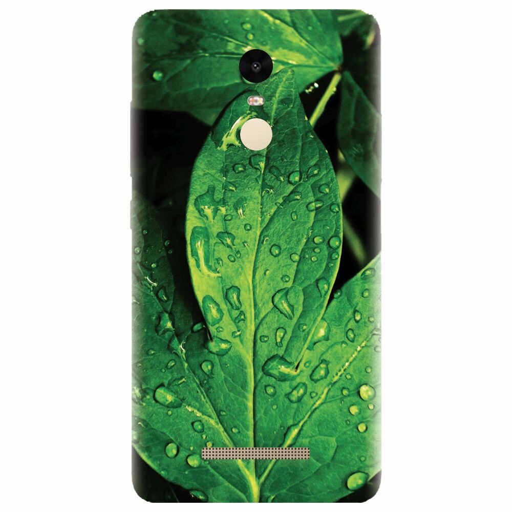 Husa silicon pentru Xiaomi Redmi Note 3, Leaves And Dew