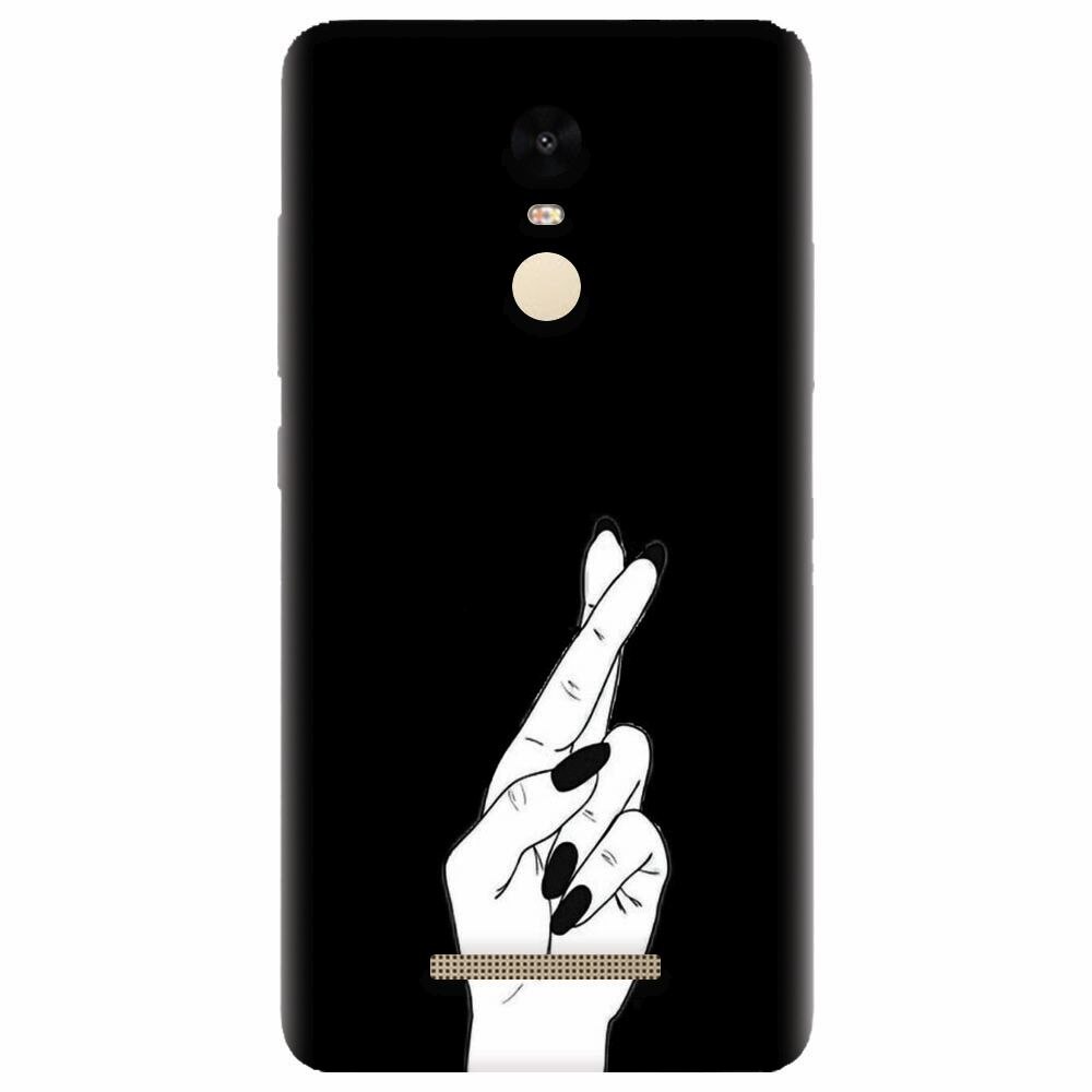Husa silicon pentru Xiaomi Redmi Note 3, Finger Cross