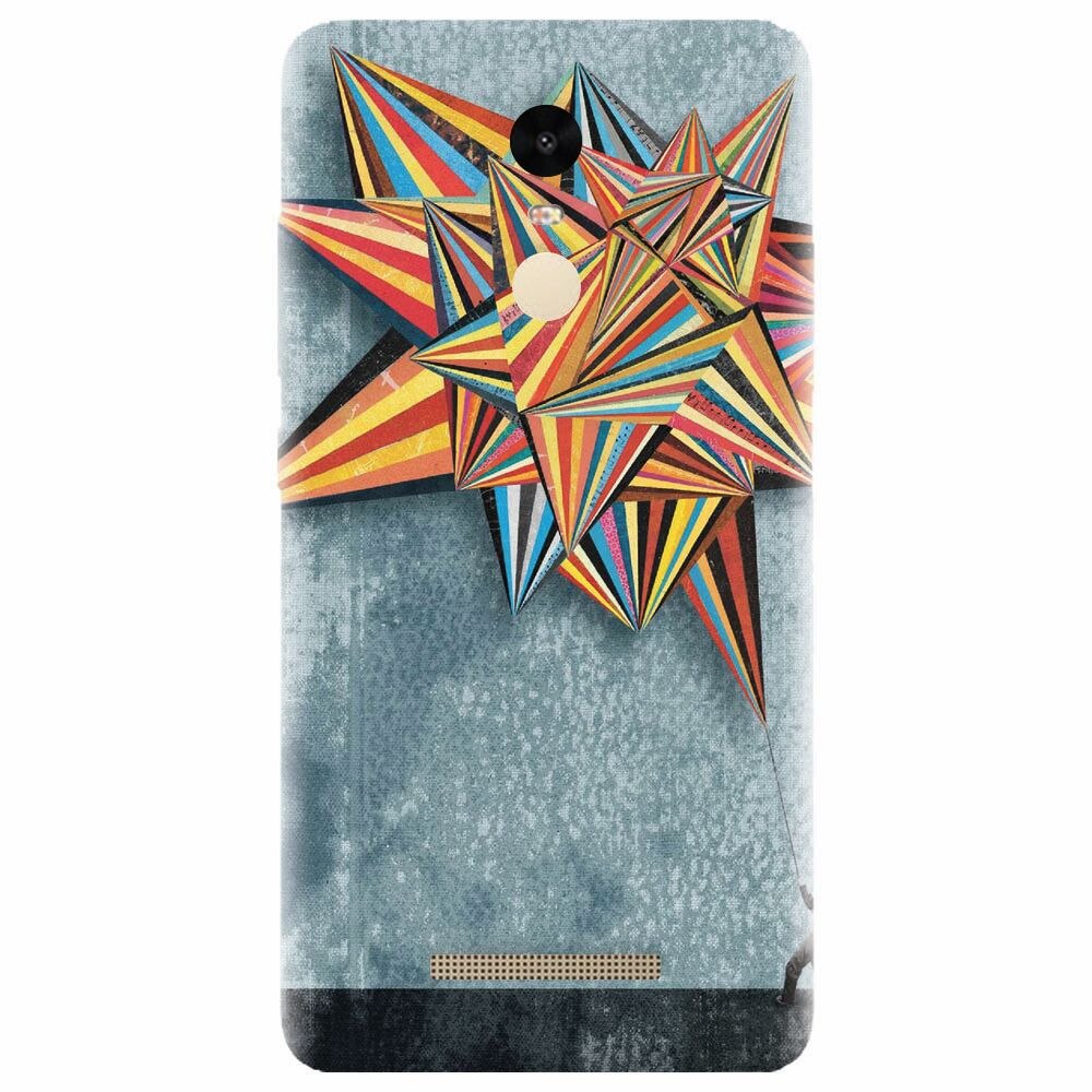 Husa silicon pentru Xiaomi Redmi Note 3, Abstract Colorful Balloon Triangles