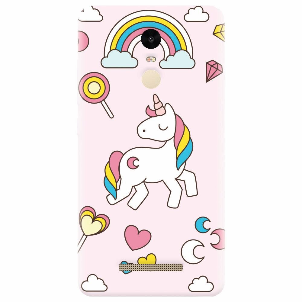 Husa silicon pentru Xiaomi Redmi Note 3, Cute Unicorn