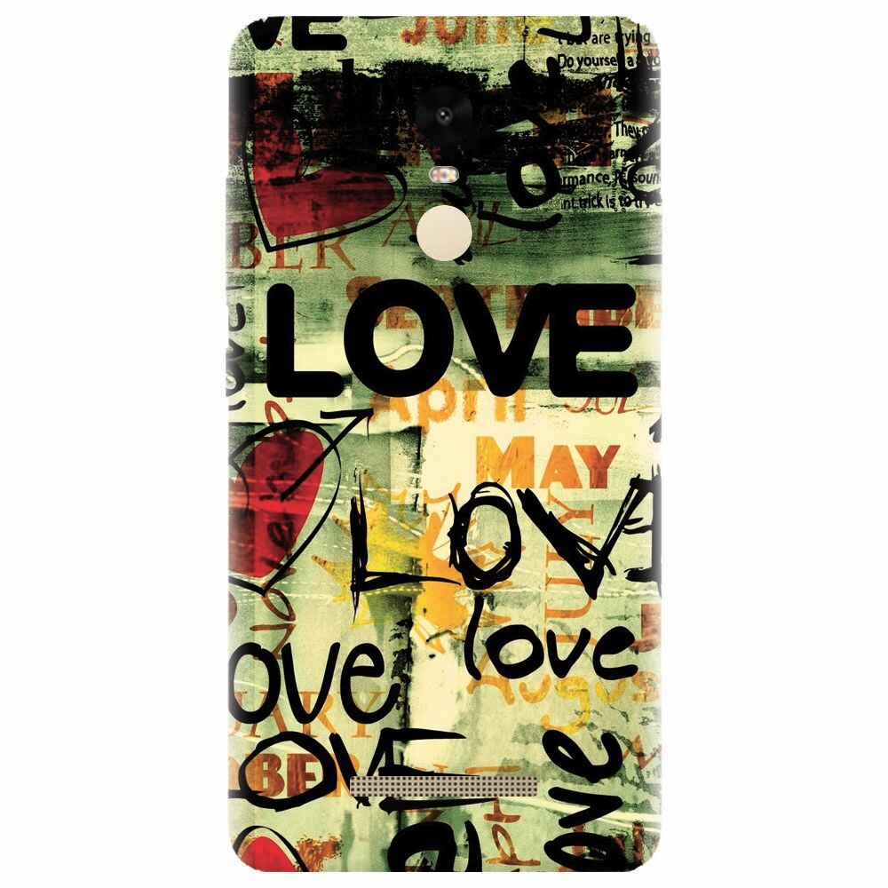 Husa silicon pentru Xiaomi Redmi Note 3, Love Artwork