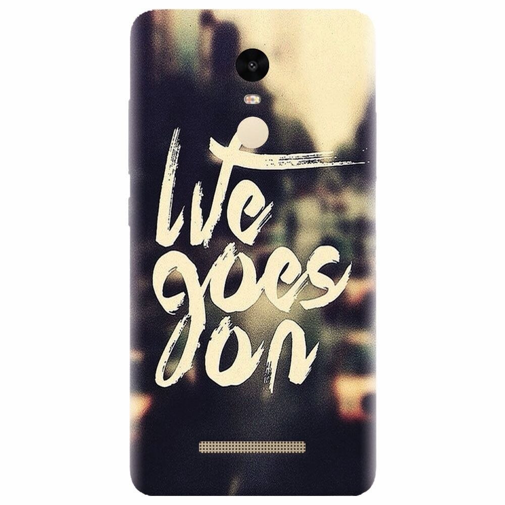 Husa silicon pentru Xiaomi Redmi Note 3, Life Goes On