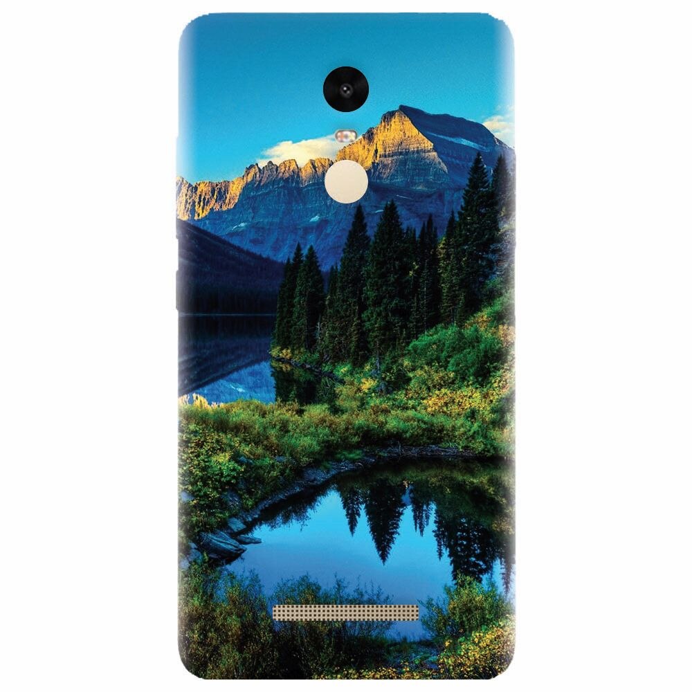 Husa silicon pentru Xiaomi Redmi Note 3, HDR Mountains Lake