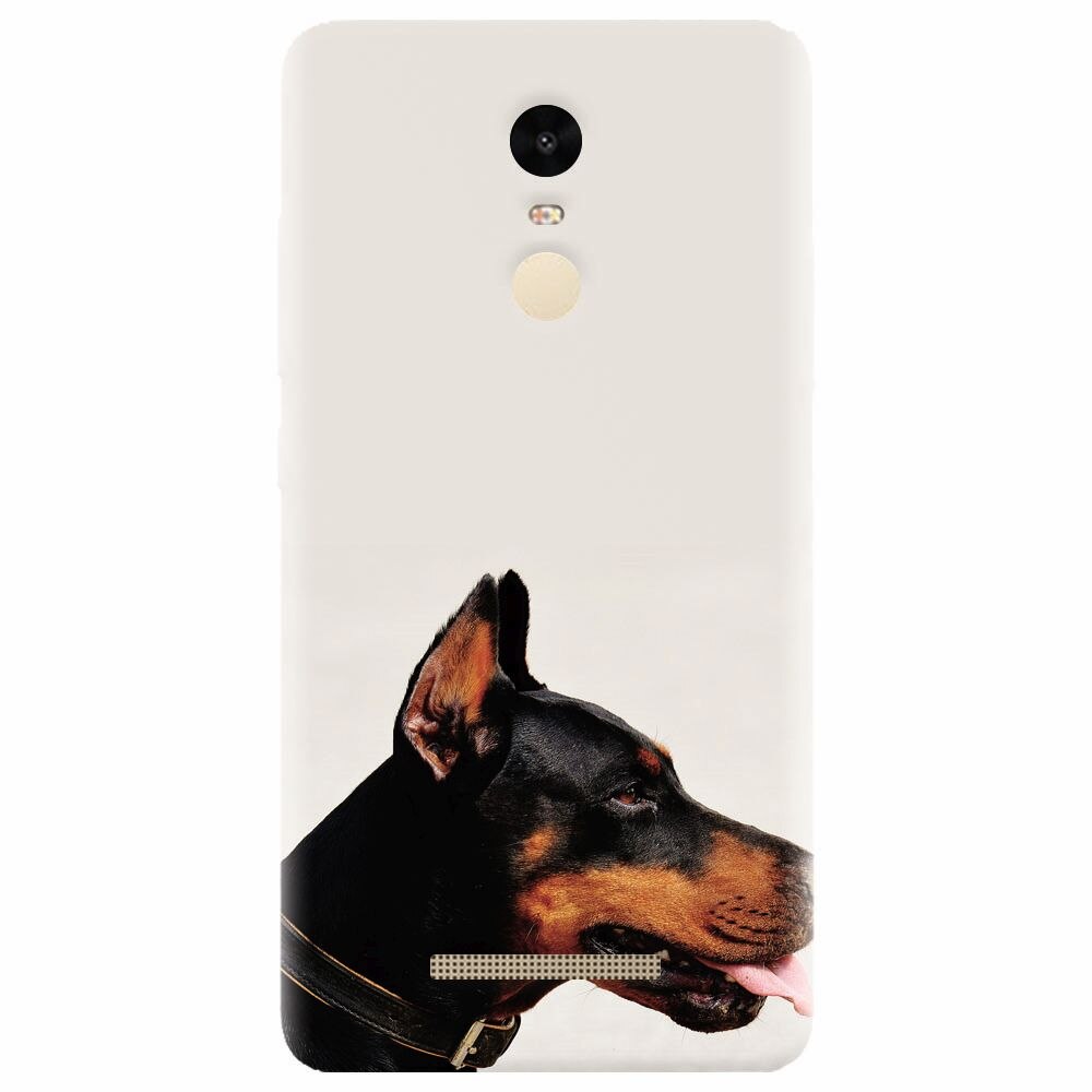 Husa silicon pentru Xiaomi Redmi Note 3, Doberman