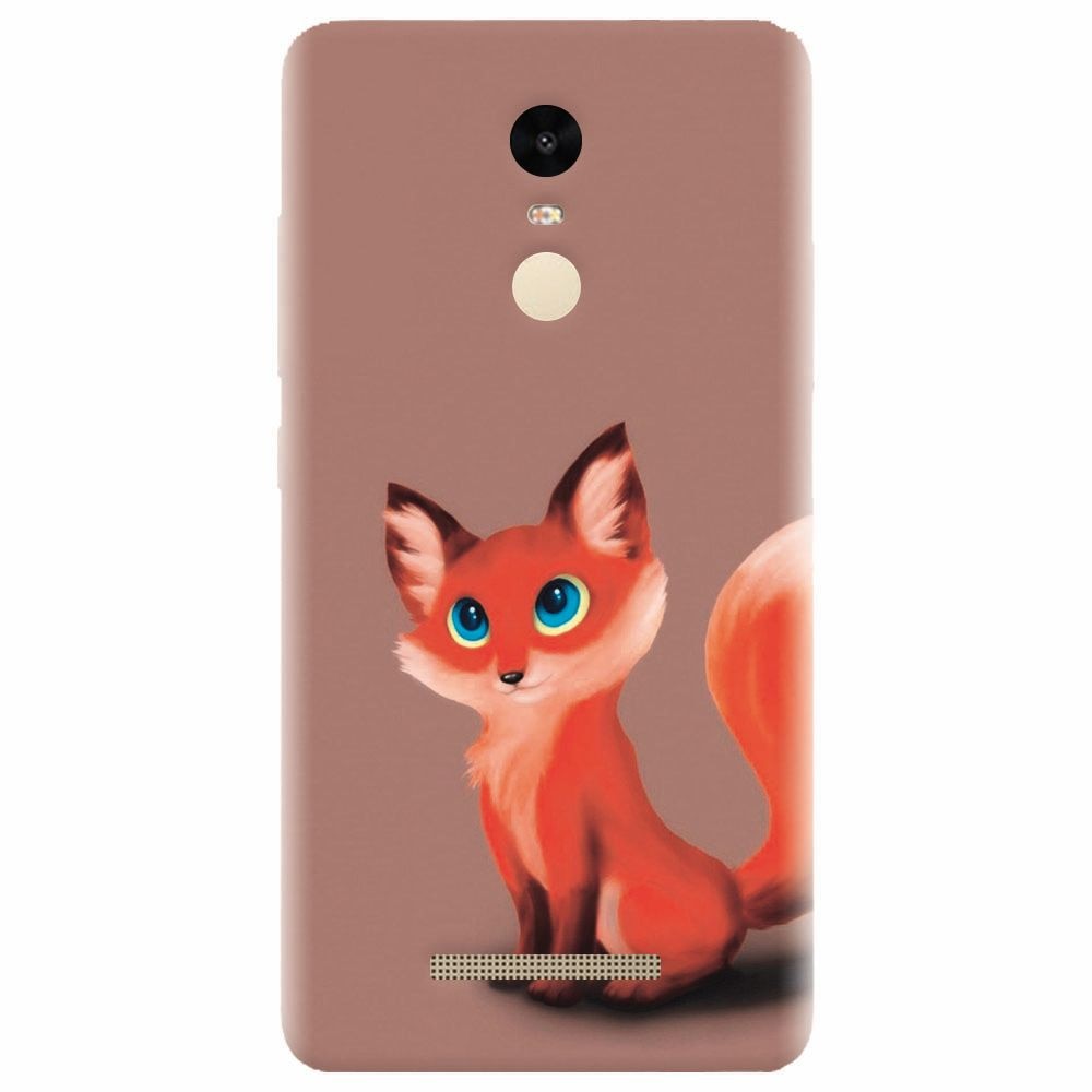 Husa silicon pentru Xiaomi Redmi Note 3, Fox Cartoon Animal And