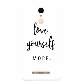 Husa silicon pentru Xiaomi Redmi Note 3, Love Yourself More Husa silicon pentru Xiaomi Redmi Note 3, Love Yourself More