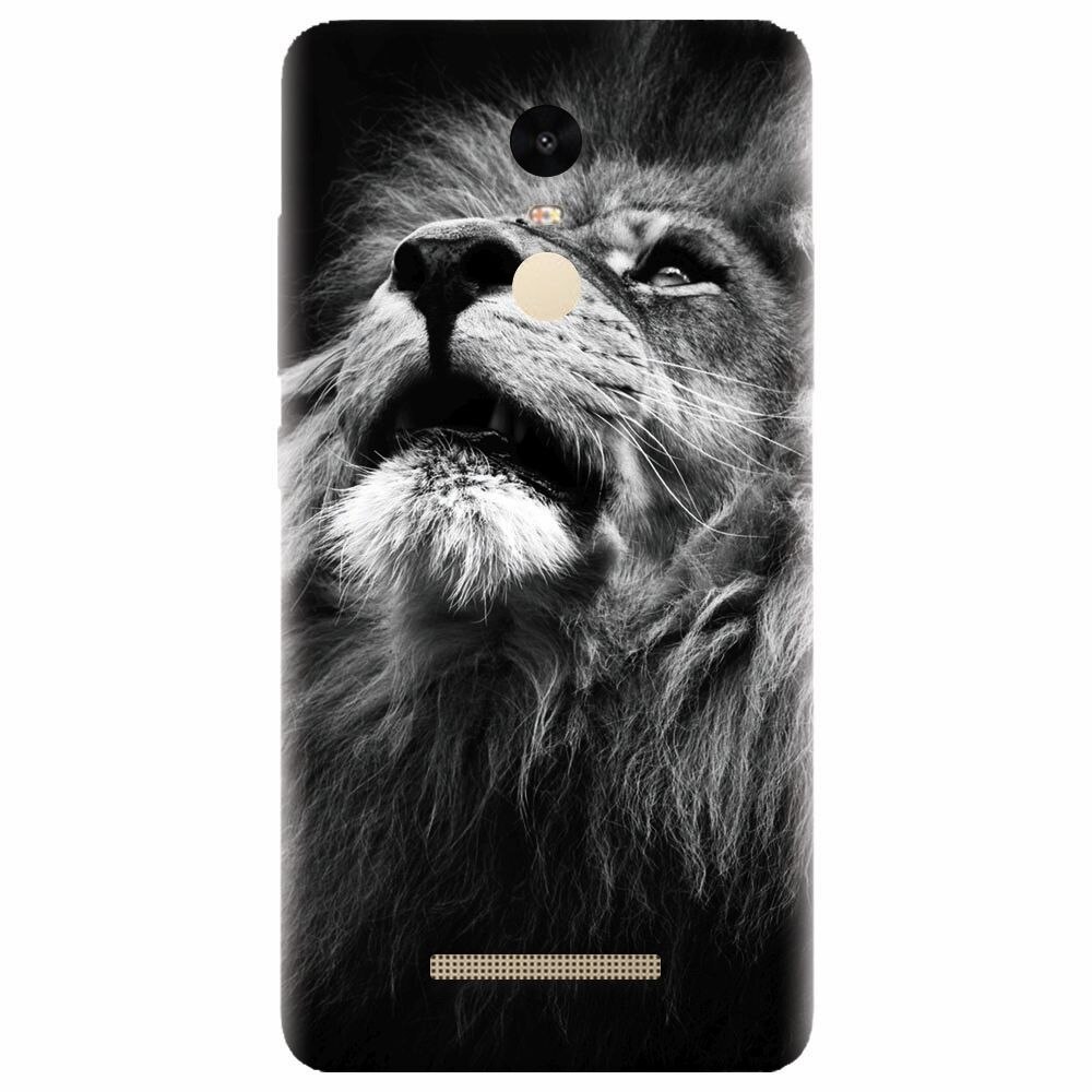 Husa silicon pentru Xiaomi Redmi Note 3, Majestic Lion Portrait