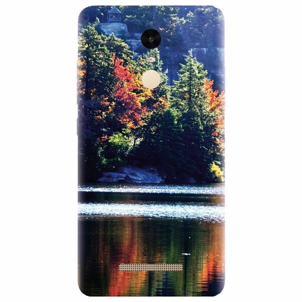 Husa silicon pentru Xiaomi Redmi Note 3, Lake Minnewaska Autumn