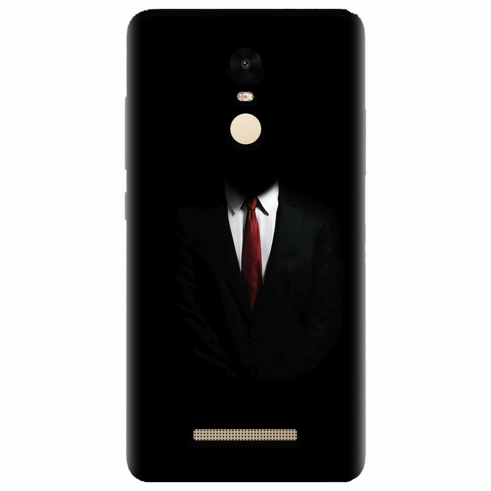 Husa silicon pentru Xiaomi Redmi Note 3, Mystery Man In Suit