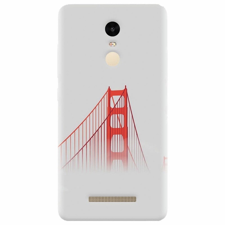 Силиконов калъф за Xiaomi Redmi Note 3, Red Bridge In Clouds