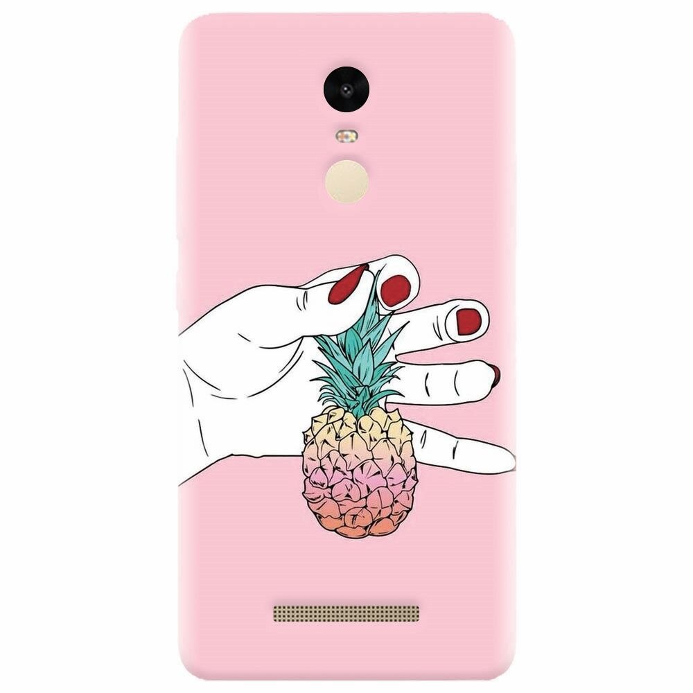 Husa silicon pentru Xiaomi Redmi Note 3, Rainbow Pinepple