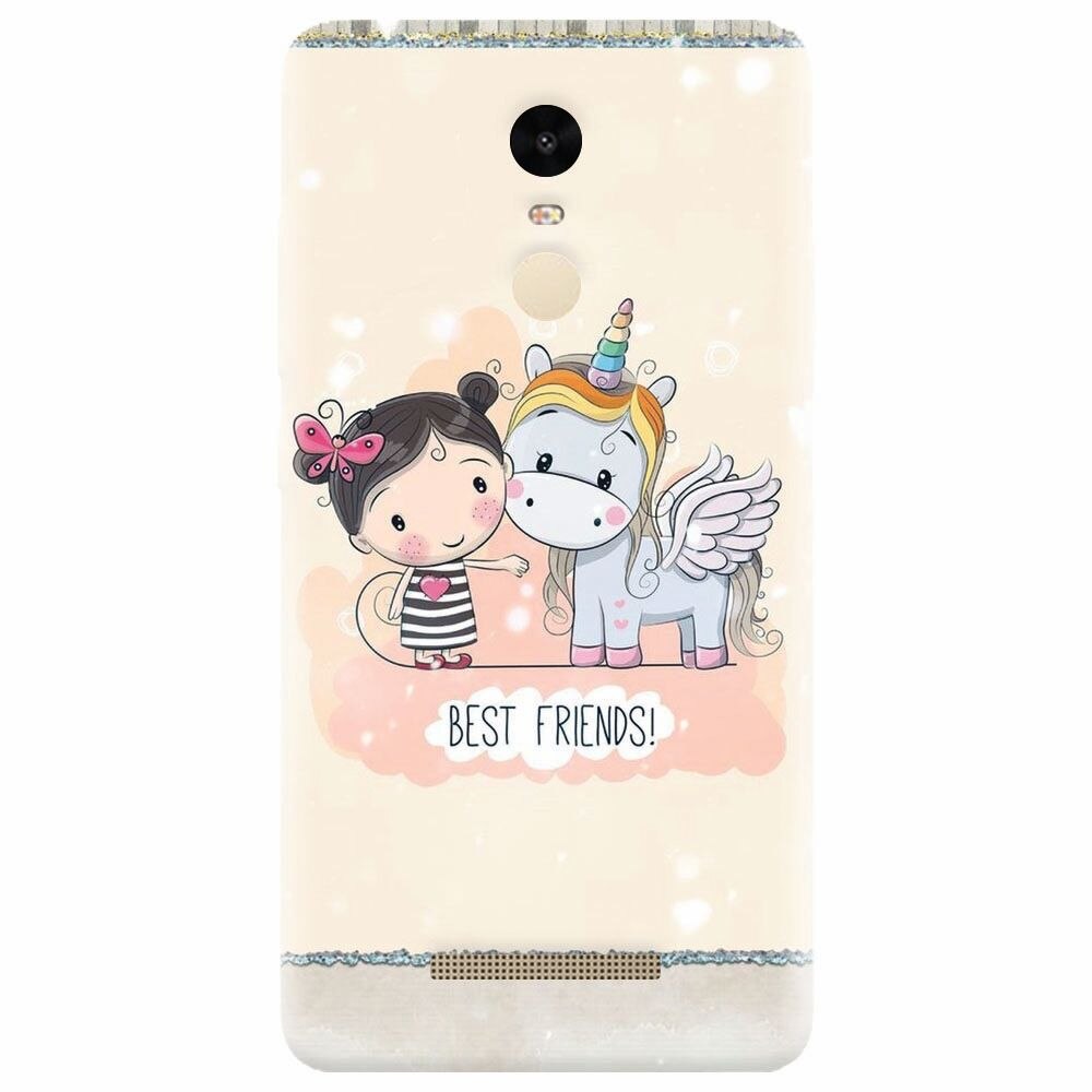Husa silicon pentru Xiaomi Redmi Note 3, Best Friends