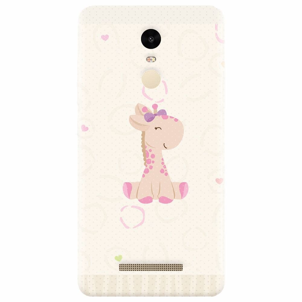 Husa silicon pentru Xiaomi Redmi Note 3, Giraffe Cute