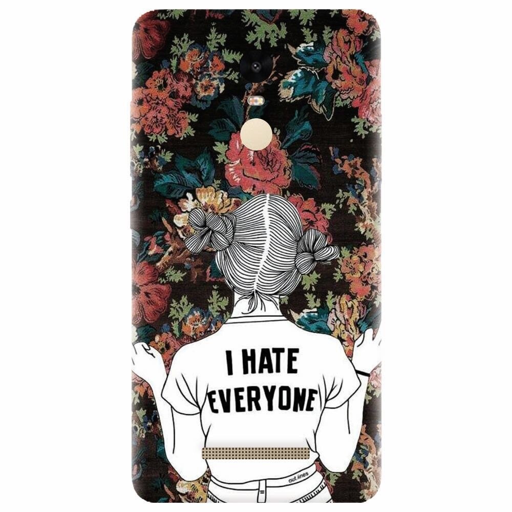 Husa silicon pentru Xiaomi Redmi Note 3, I Hate Everyone