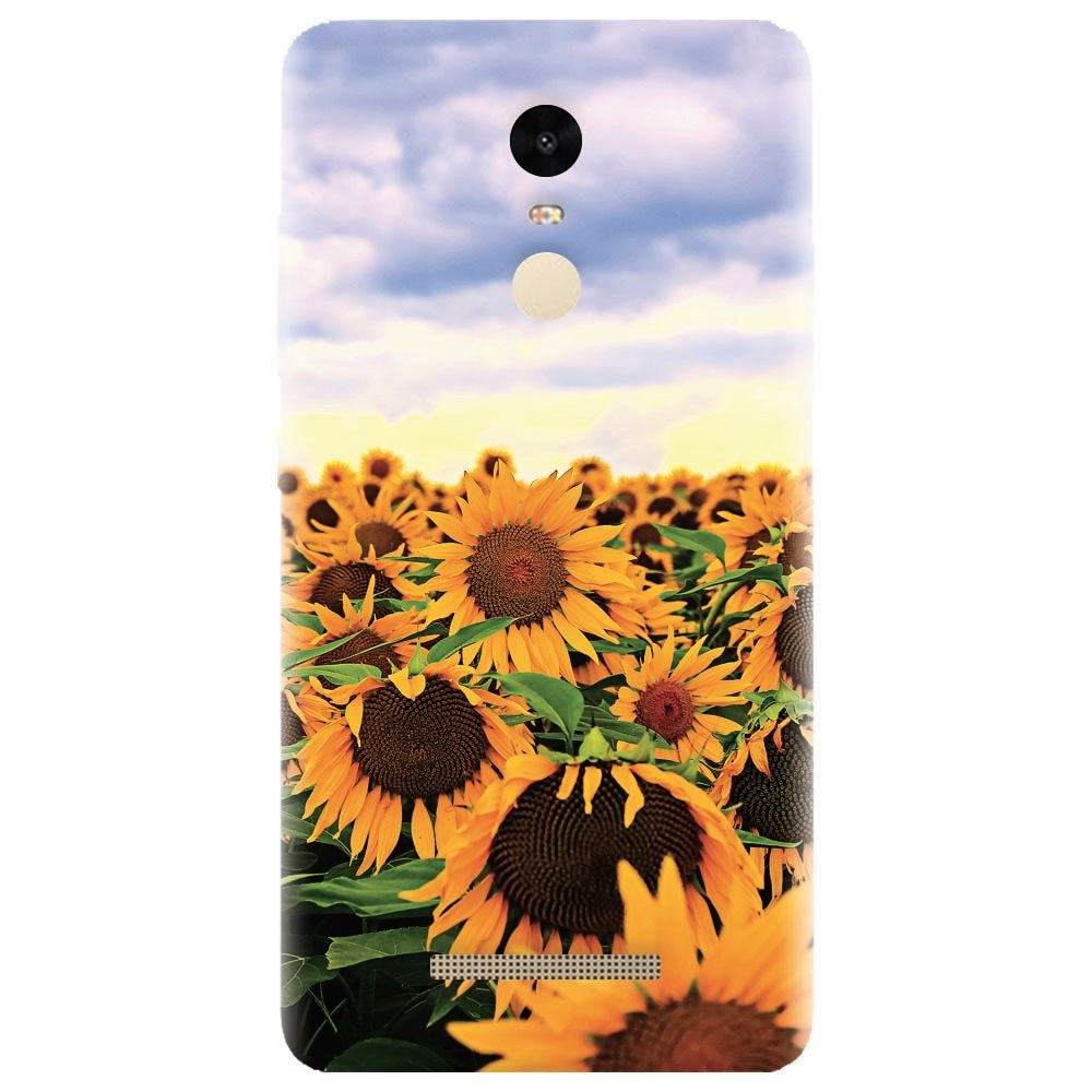 Husa silicon pentru Xiaomi Redmi Note 3, Sunflowers