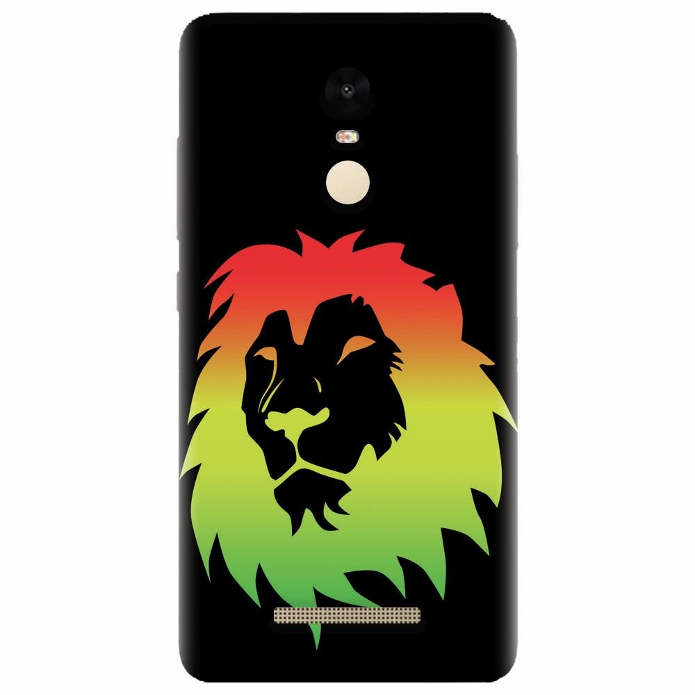 Husa silicon pentru Xiaomi Redmi Note 3, Rasta Color Lion