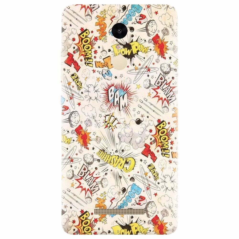 Husa silicon pentru Xiaomi Redmi Note 3, Vintage Comic