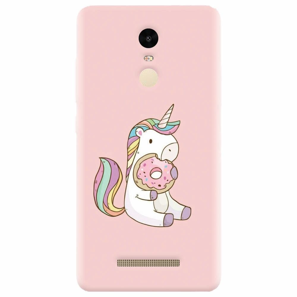 Husa silicon pentru Xiaomi Redmi Note 3, Unicorn Donuts
