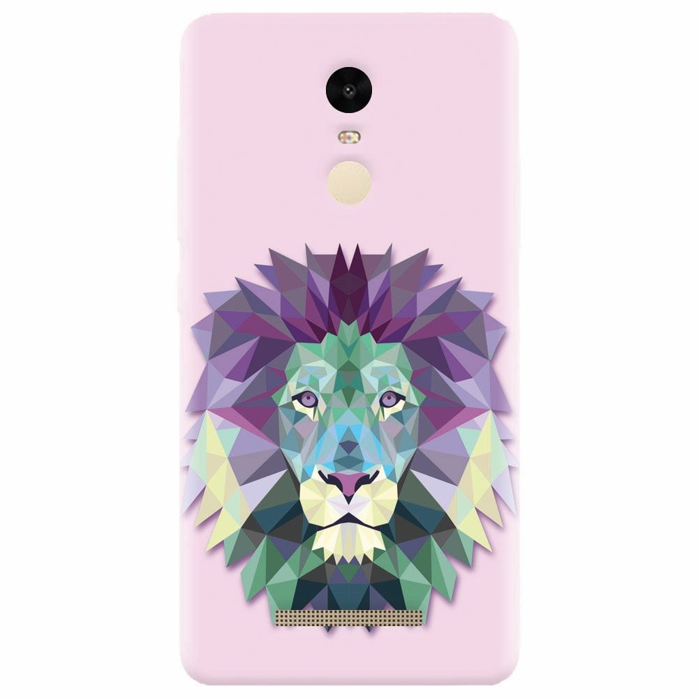 Husa silicon pentru Xiaomi Redmi Note 3, Polygon Lion