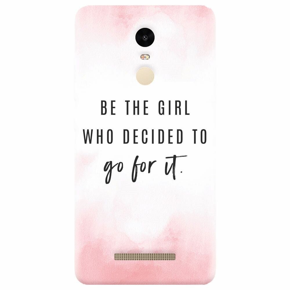 Husa silicon pentru Xiaomi Redmi Note 3, Quotes Pink