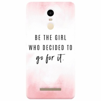 Husa silicon pentru Xiaomi Redmi Note 3, Quotes Pink Husa silicon pentru Xiaomi Redmi Note 3, Quotes Pink