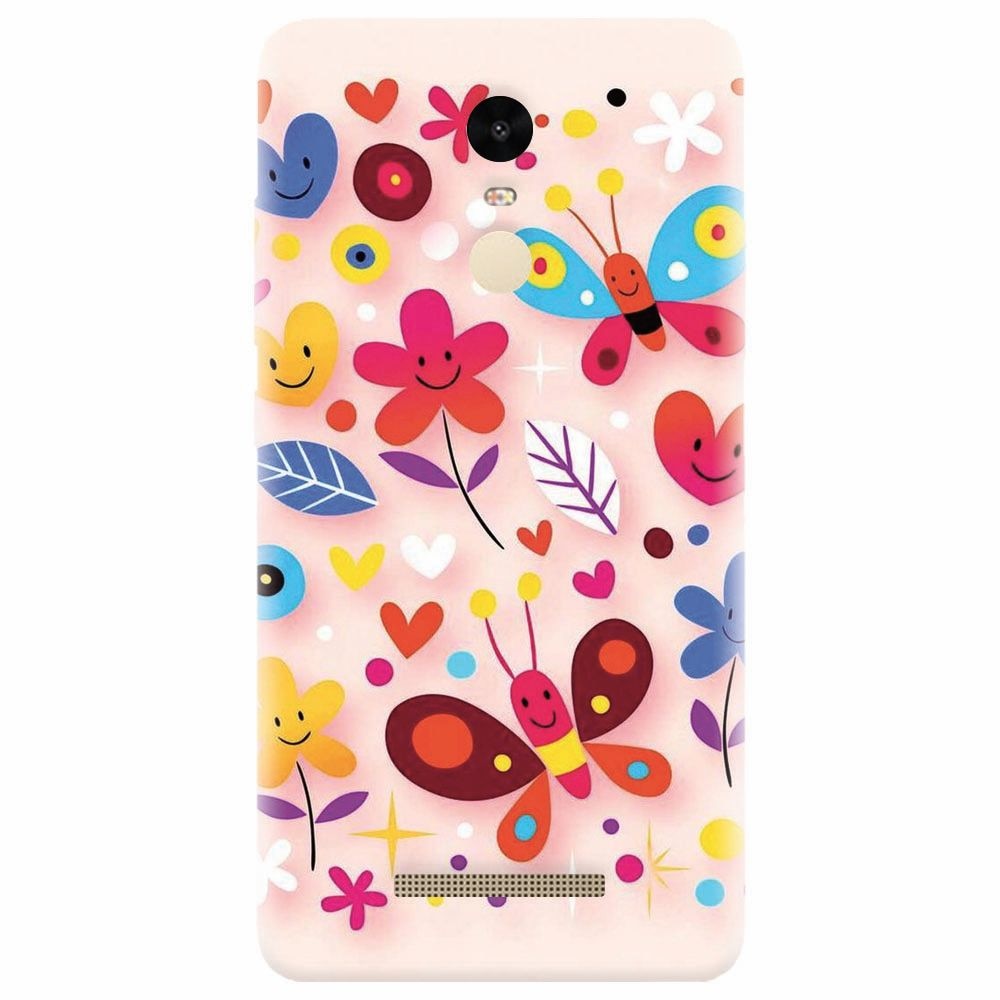 Husa silicon pentru Xiaomi Redmi Note 3, Butterfly 102