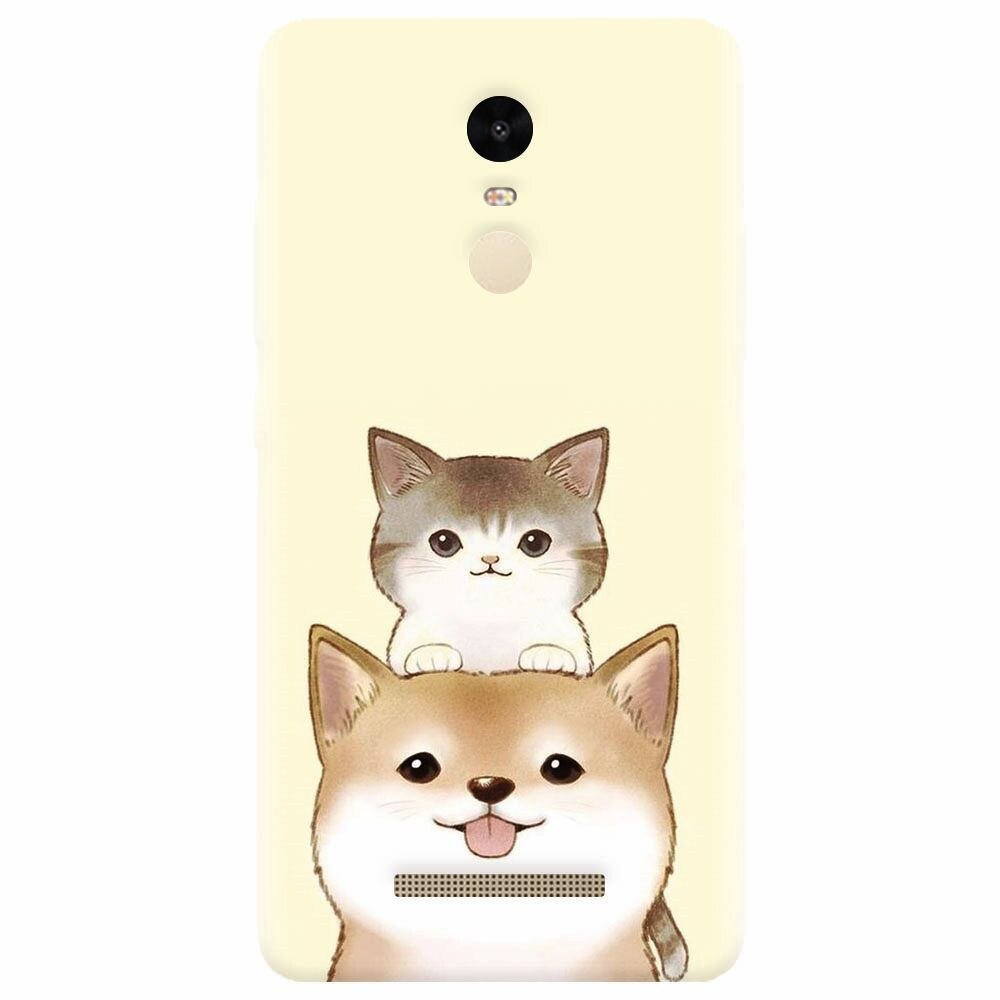 Husa silicon pentru Xiaomi Redmi Note 3, Two Cat