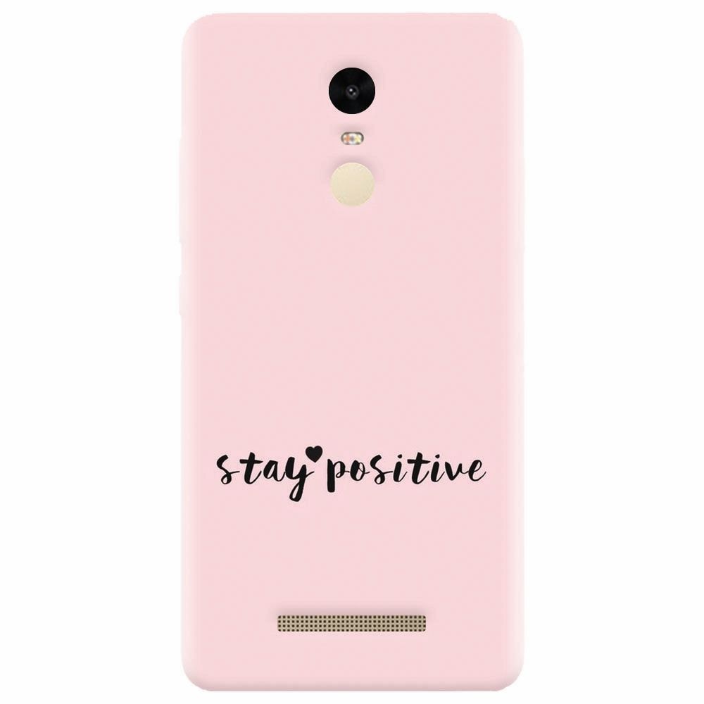 Husa silicon pentru Xiaomi Redmi Note 3, Stay Positive