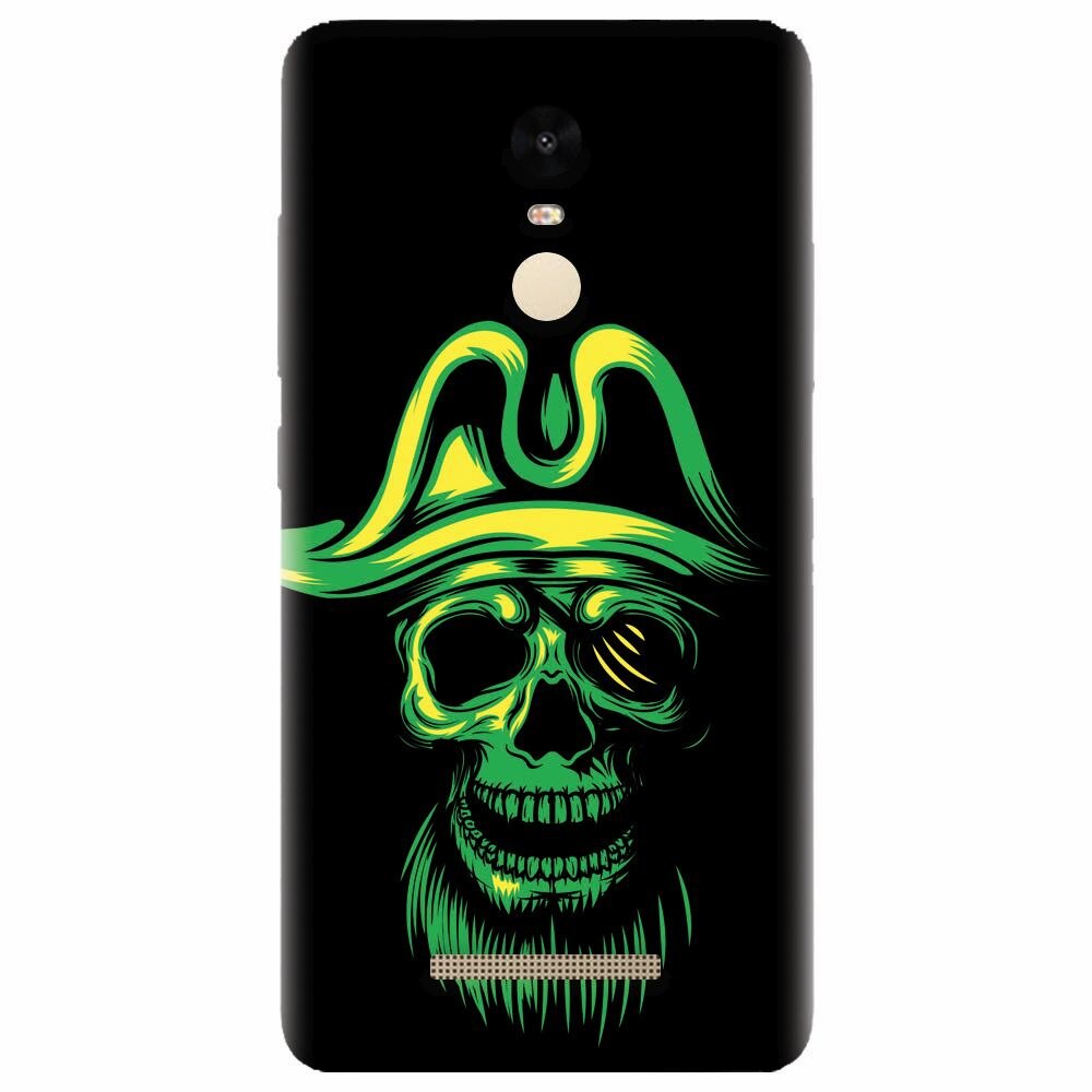 Husa silicon pentru Xiaomi Redmi Note 3, Pirate Skull