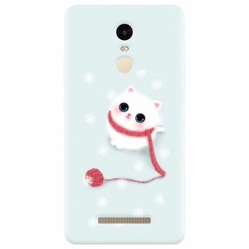 Husa silicon pentru Xiaomi Redmi Note 3, Cute Cat Husa silicon pentru Xiaomi Redmi Note 3, Cute Cat