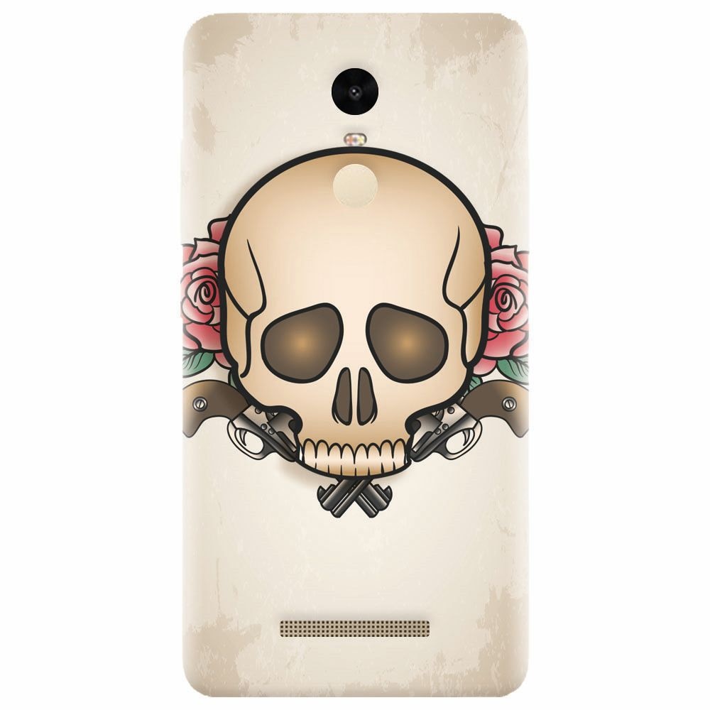 Husa silicon pentru Xiaomi Redmi Note 3, Skulls And Roses