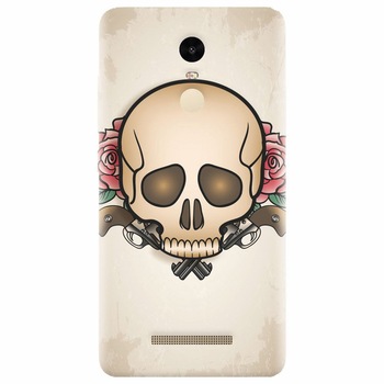 Husa silicon pentru Xiaomi Redmi Note 3, Skulls And Roses Husa silicon pentru Xiaomi Redmi Note 3, Skulls And Roses
