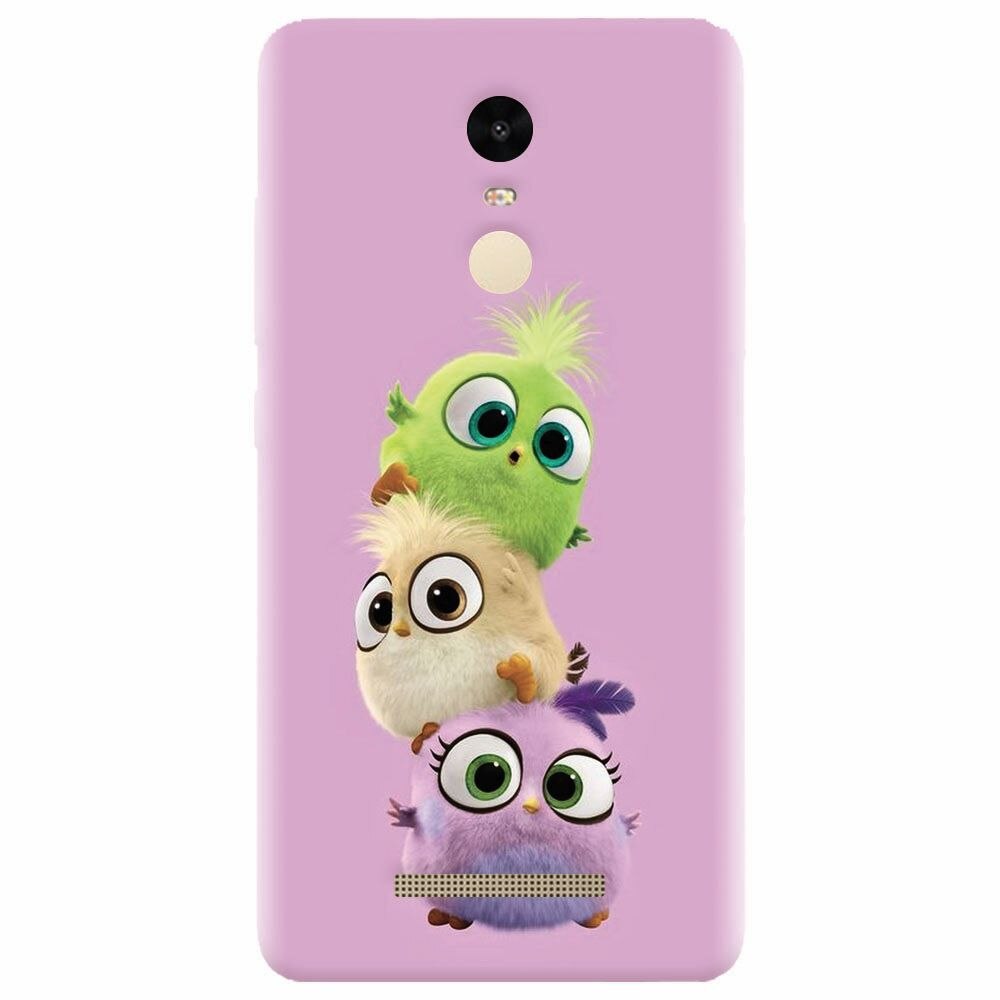 Husa silicon pentru Xiaomi Redmi Note 3, Baby Birds