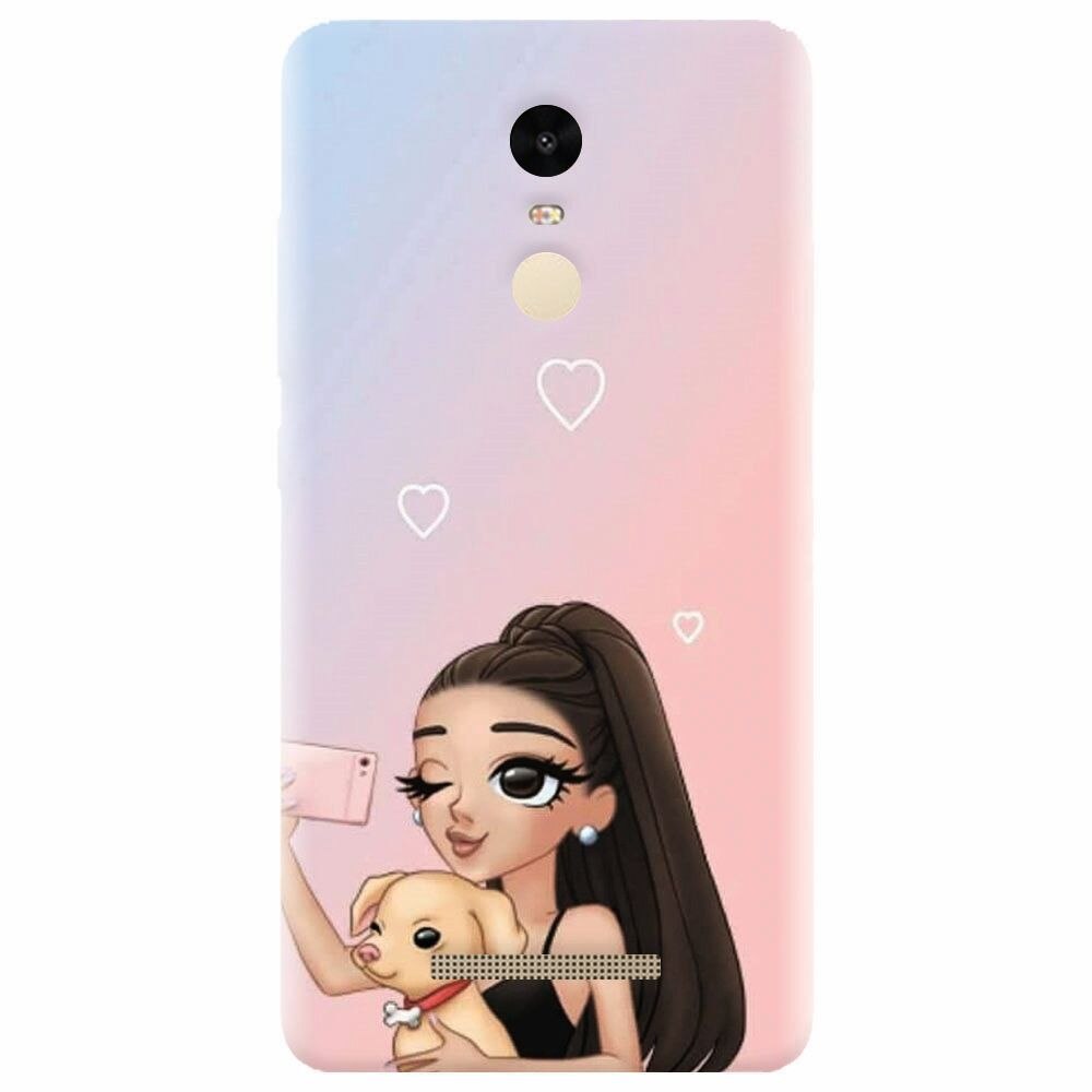 Husa silicon pentru Xiaomi Redmi Note 3, Selfie With Sweet Dog