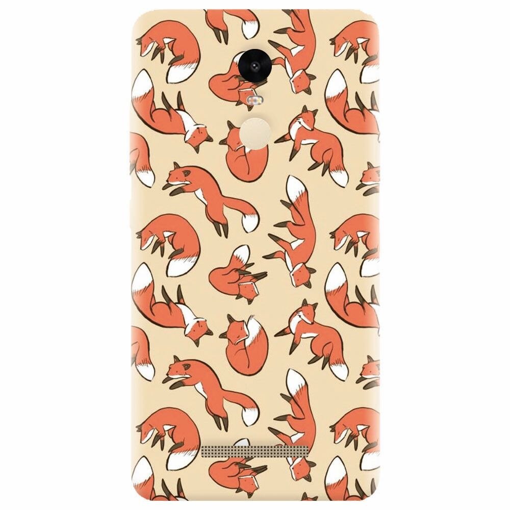 Husa silicon pentru Xiaomi Redmi Note 3, Red Foxes