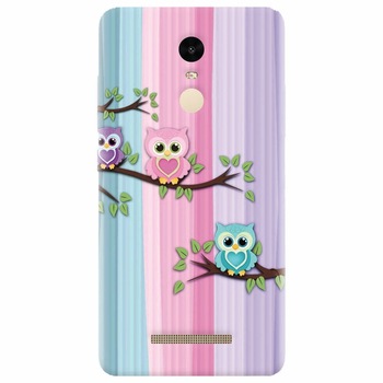 Husa silicon pentru Xiaomi Redmi Note 3, Cute Owl Husa silicon pentru Xiaomi Redmi Note 3, Cute Owl