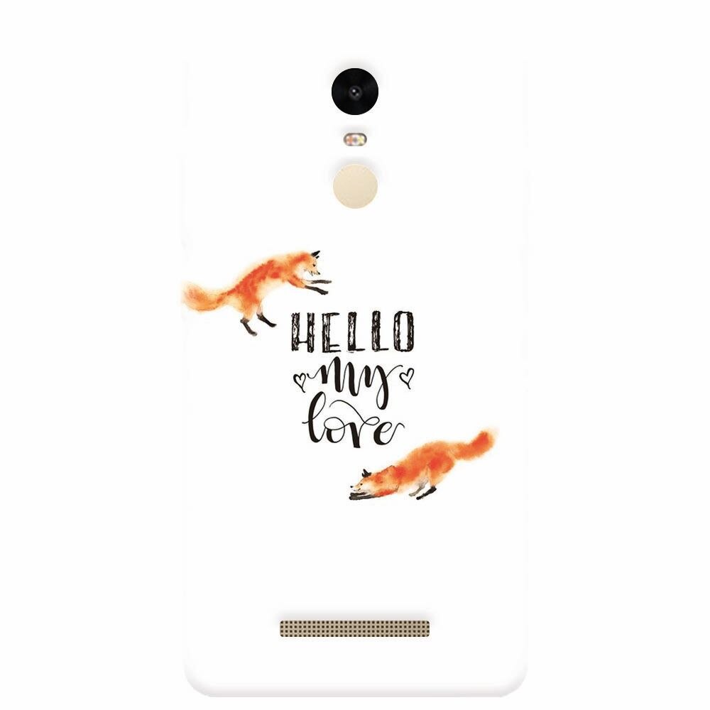Husa silicon pentru Xiaomi Redmi Note 3, Hello My Love